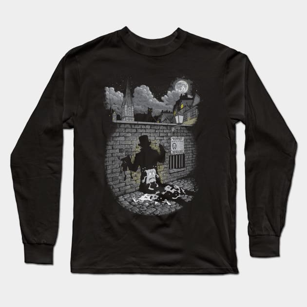 Jack the Paper Ripper Long Sleeve T-Shirt by Made With Awesome